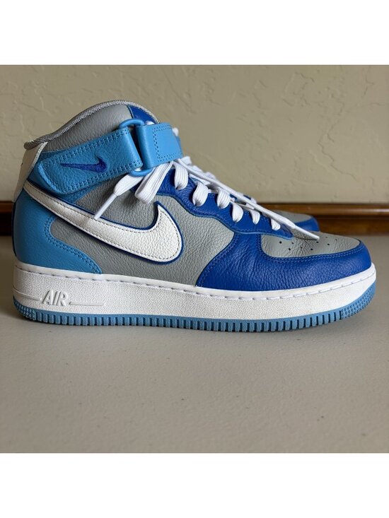 Nike Air Force 1 \' 07 Mid By You Two Tone Blue Sneakers Men\'s US 8 HF0660-900 WC
